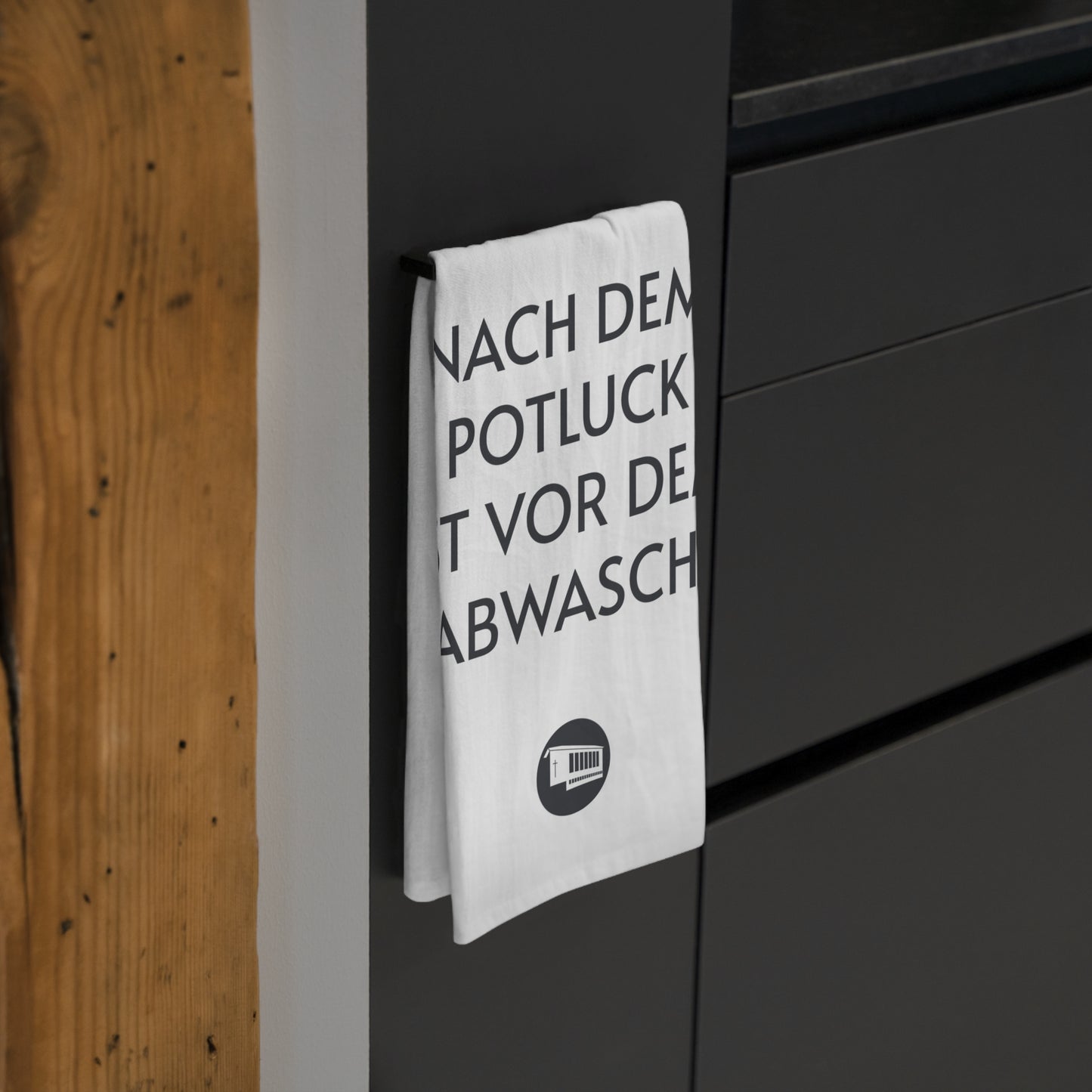 Grindel-Geschirrtuch - „Nach dem Potluck ist vor dem Abwasch.“