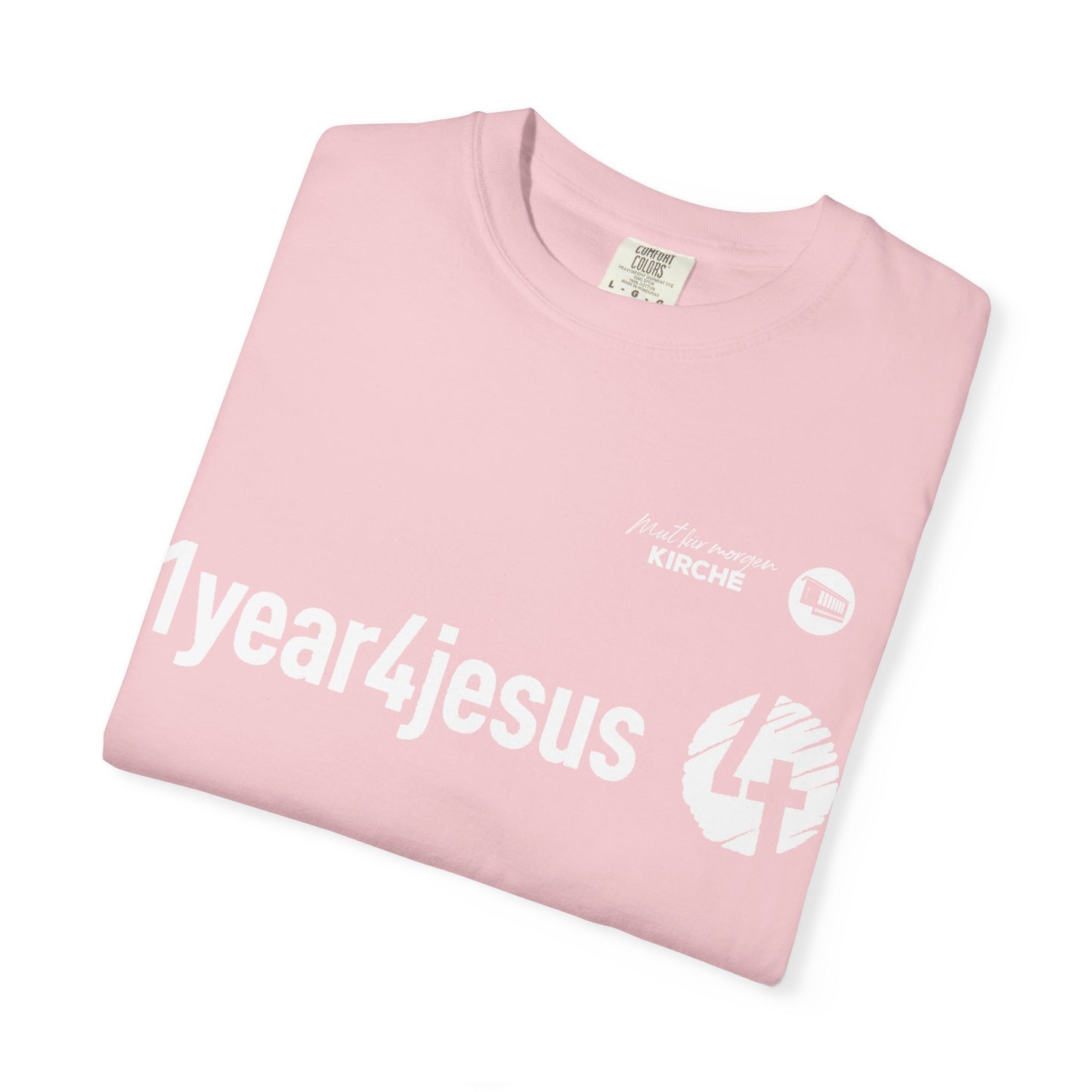 1year4jesus T-Shirt — Christian Faith Graphic Tee (Olive)