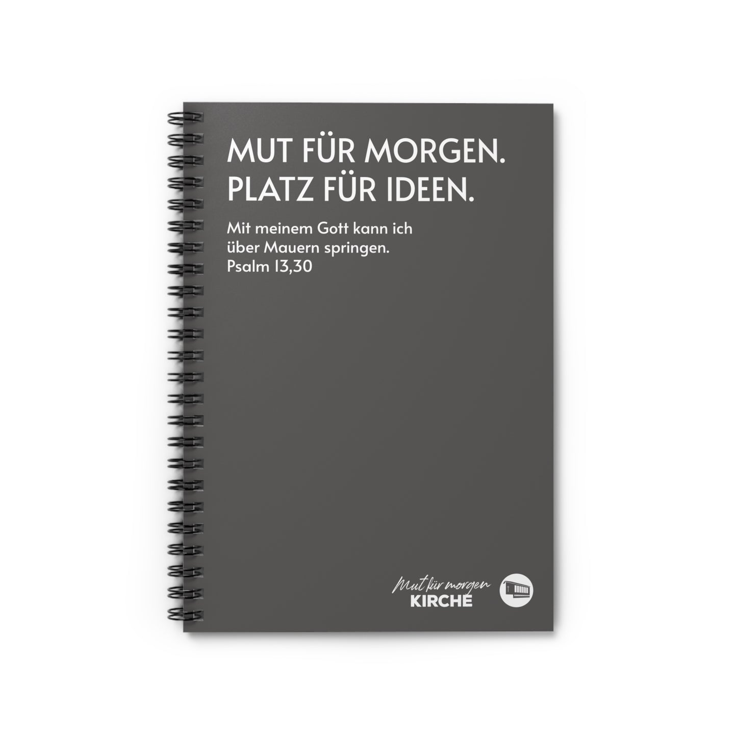 Spiral Notebook — "Mut für Morgen. Platz für Ideen."