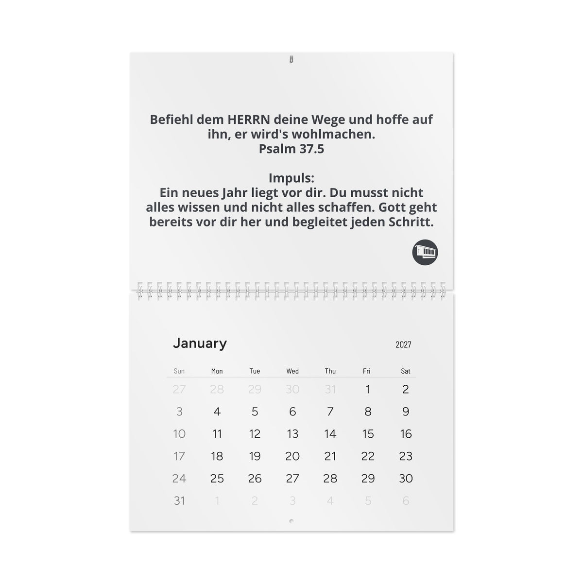 GrindelWandkalender 2027 – Mit Gottes Wort durch das Jahr.