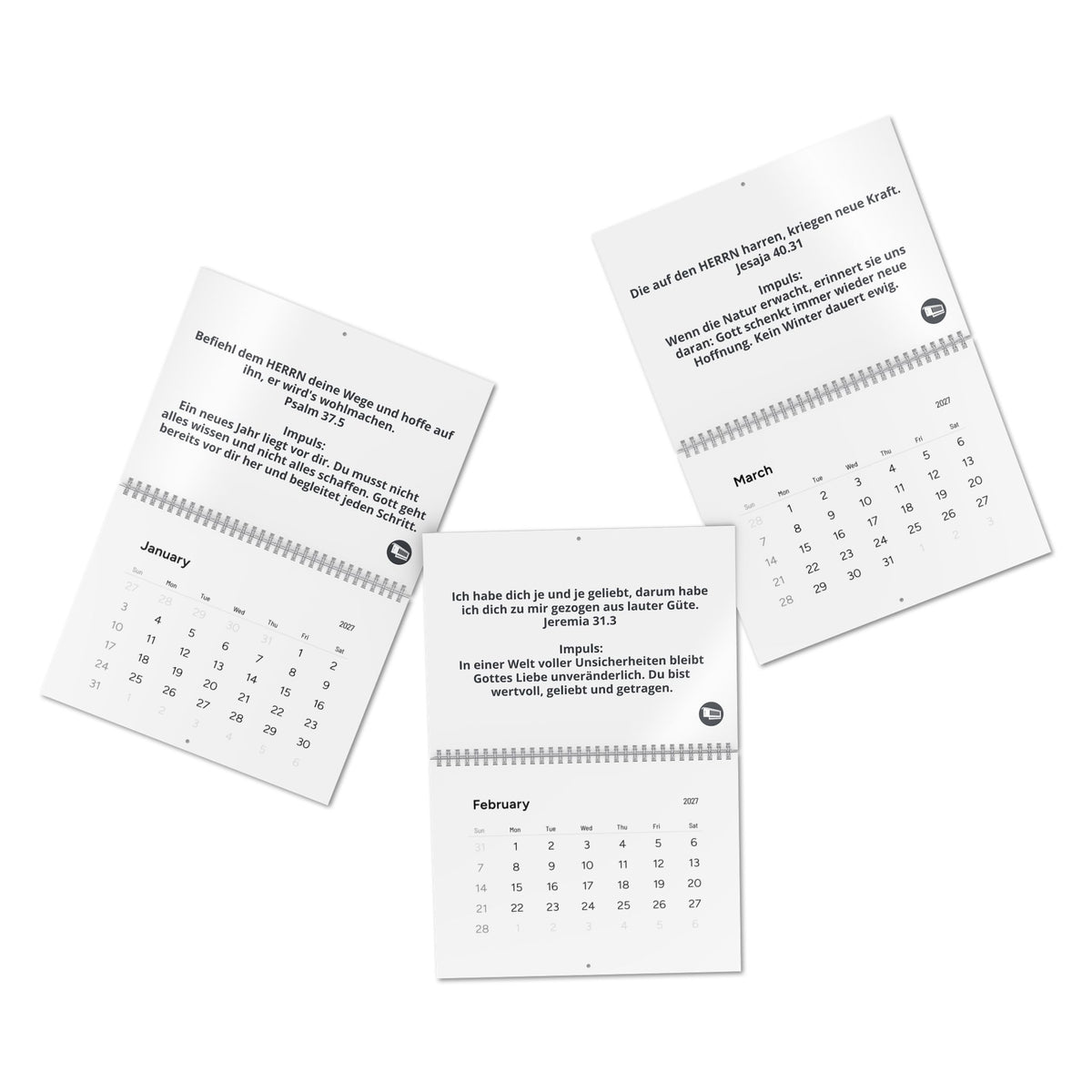 GrindelWandkalender 2027 – Mit Gottes Wort durch das Jahr.