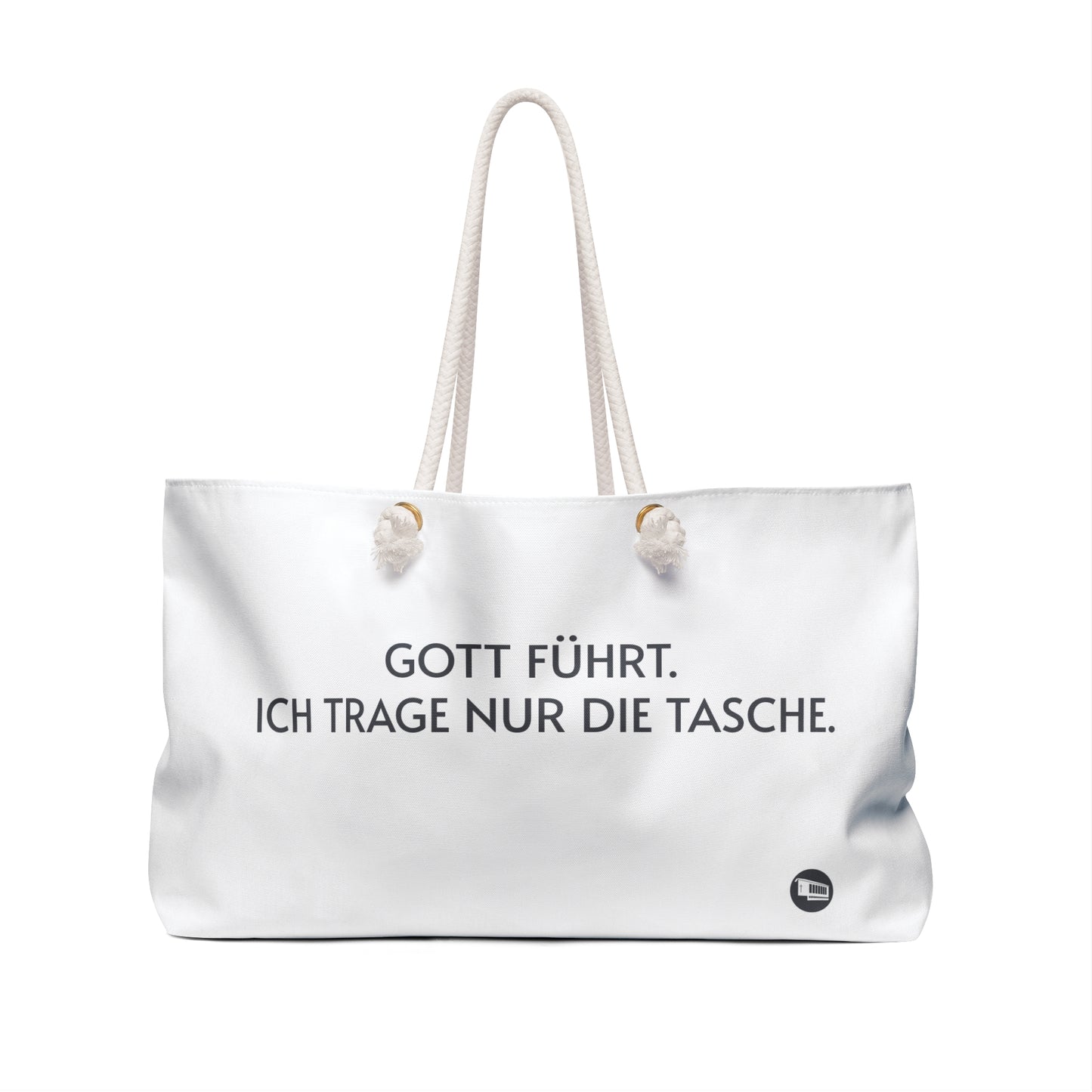 Grindel Weekender Bag — „Gott führt. Ich trage nur die Tasche.“