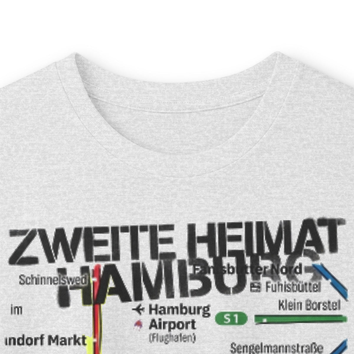 Hamburg Metro Map Tee – „Zweite Heimat Hamburg“