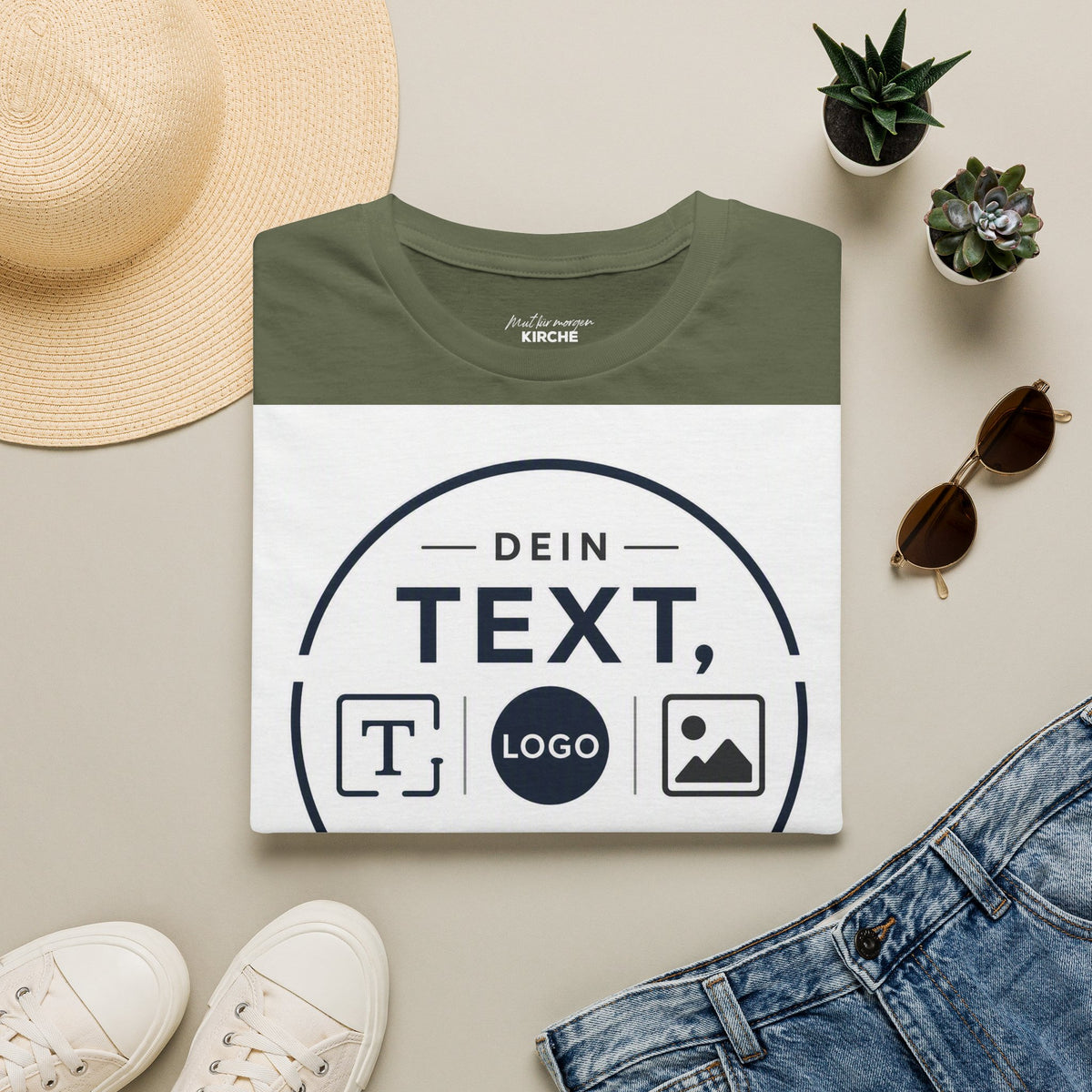 Custom Text & Logo T-Shirt