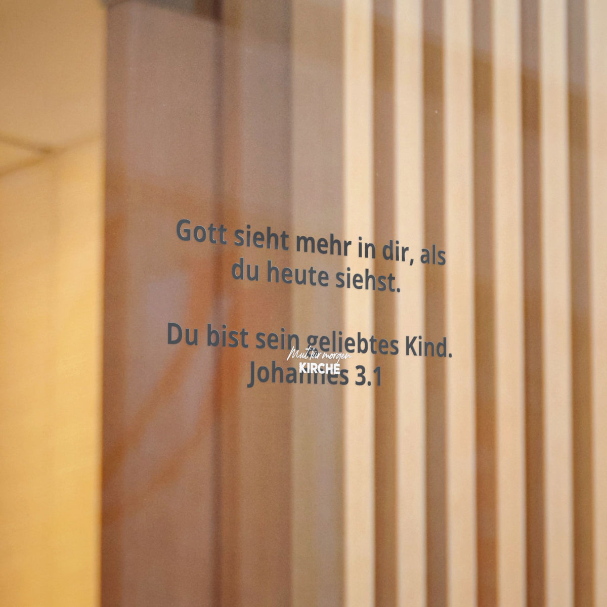 Spiegelaufkleber „Du bist wertvoll“ – Für zu Hause und unsere Gemeinden