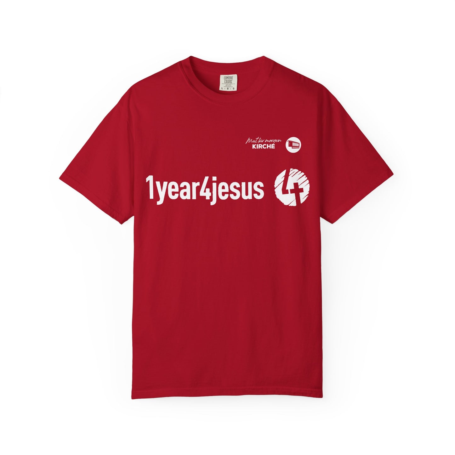 1year4jesus T-Shirt — Christian Faith Graphic Tee (Olive)