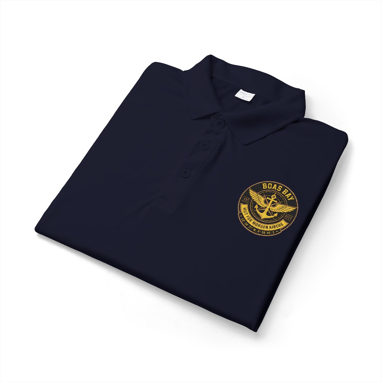 BoasBay Gold Crest Polo – Für alle, die Stil mit an Bord nehmen