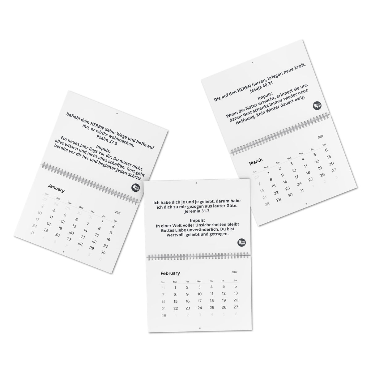 GrindelWandkalender 2027 – Mit Gottes Wort durch das Jahr.