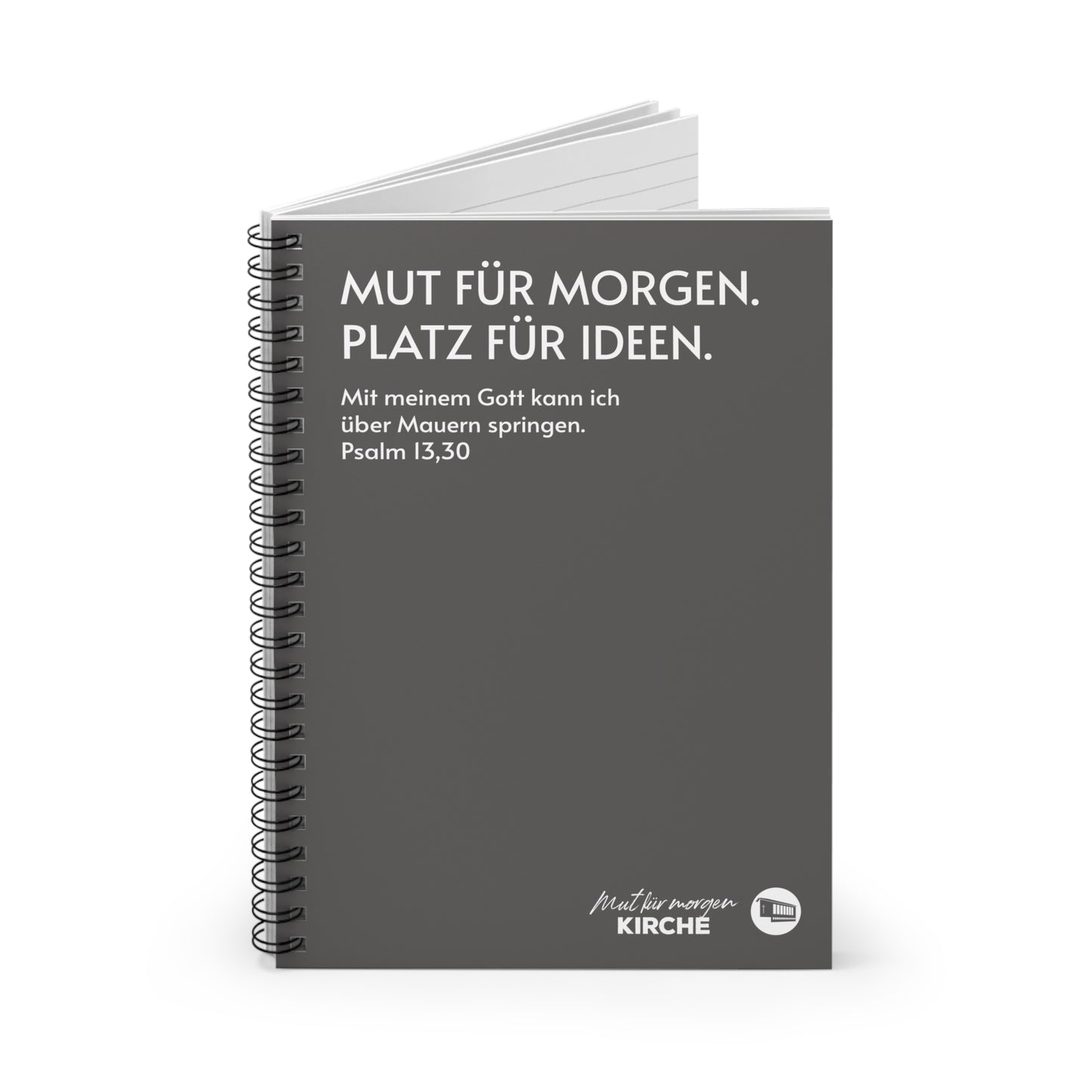 Spiral Notebook — "Mut für Morgen. Platz für Ideen."