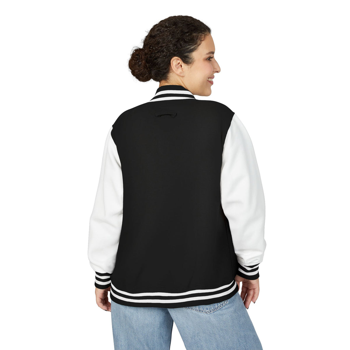 Letterman Jacket - Pink White Retro Varsity Style