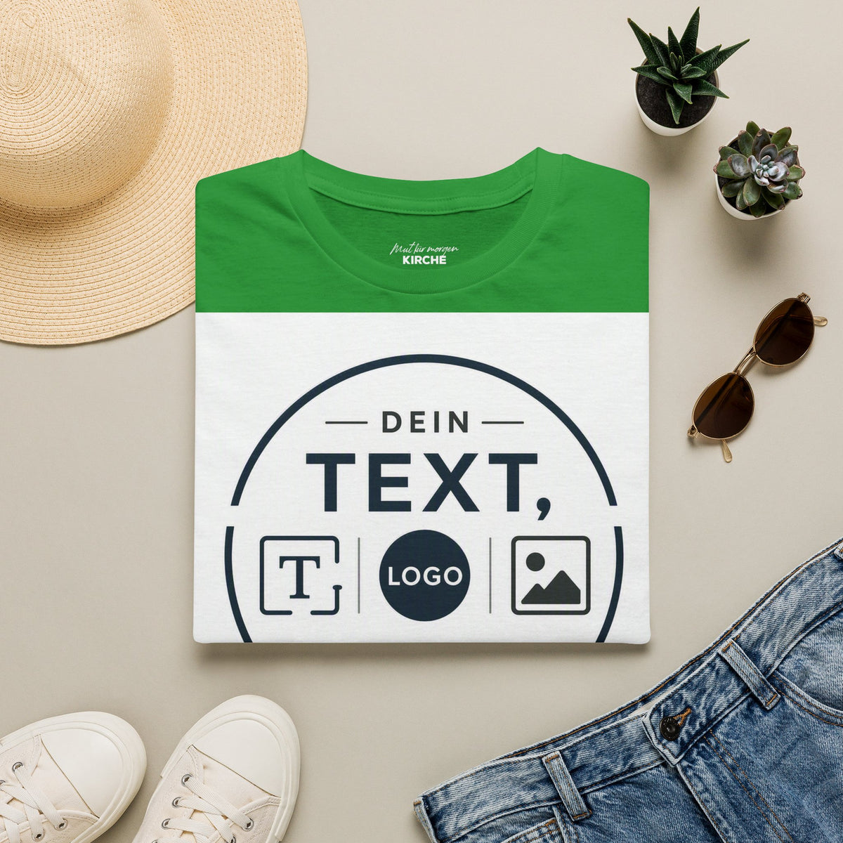 Custom Text & Logo T-Shirt