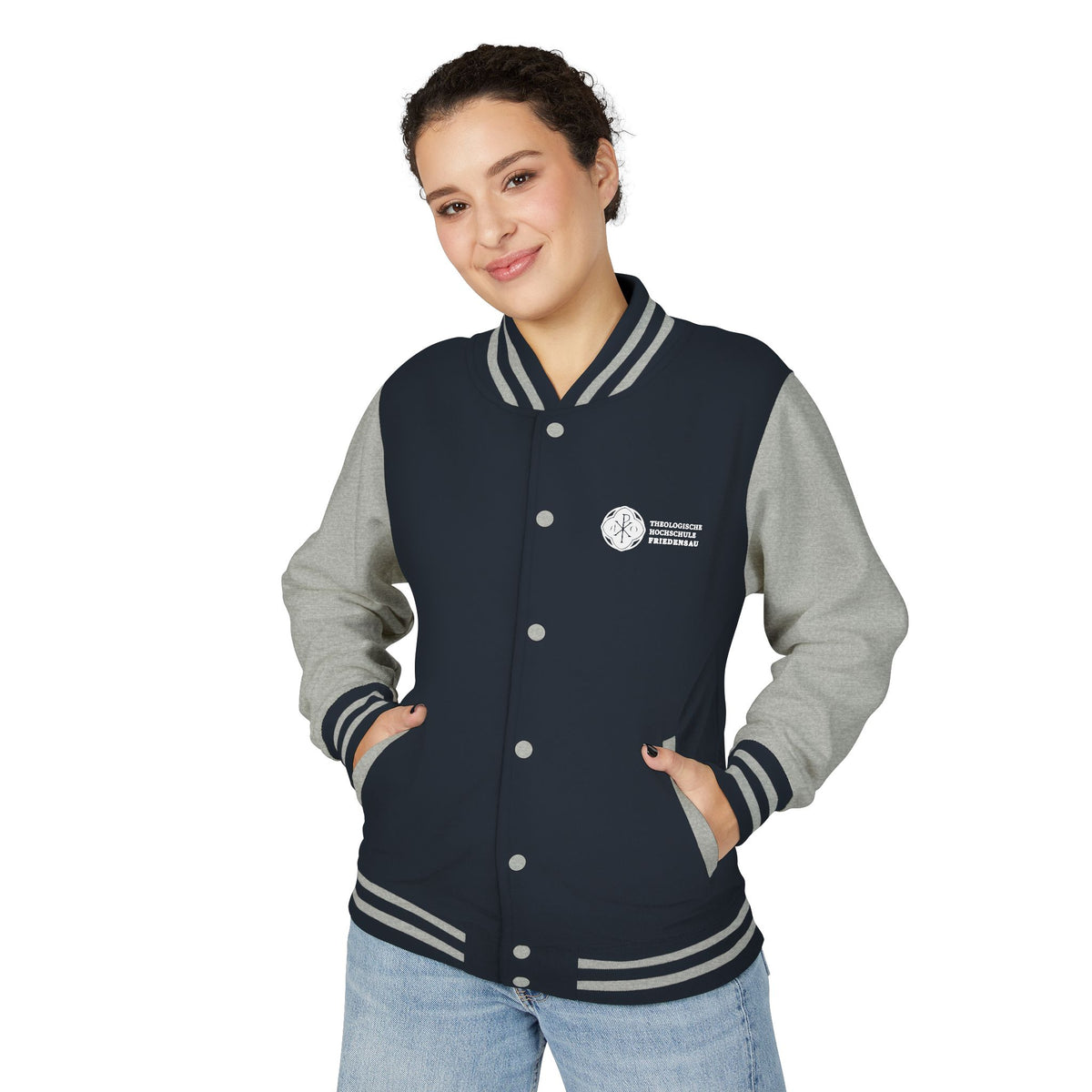 Letterman Jacket - Pink White Retro Varsity Style