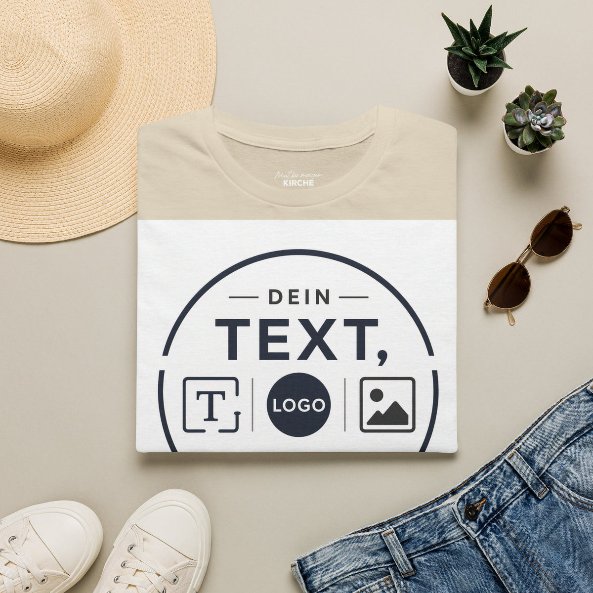 Custom Text & Logo T-Shirt