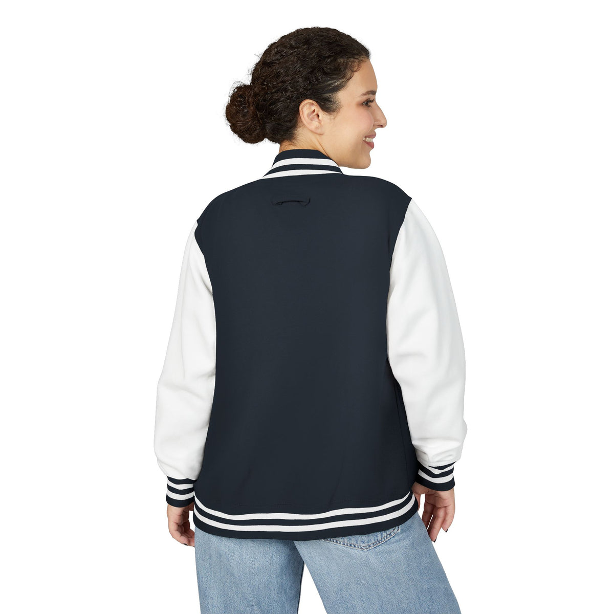 Letterman Jacket - Pink White Retro Varsity Style