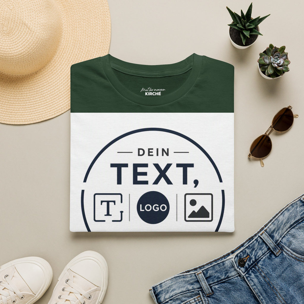 Custom Text & Logo T-Shirt