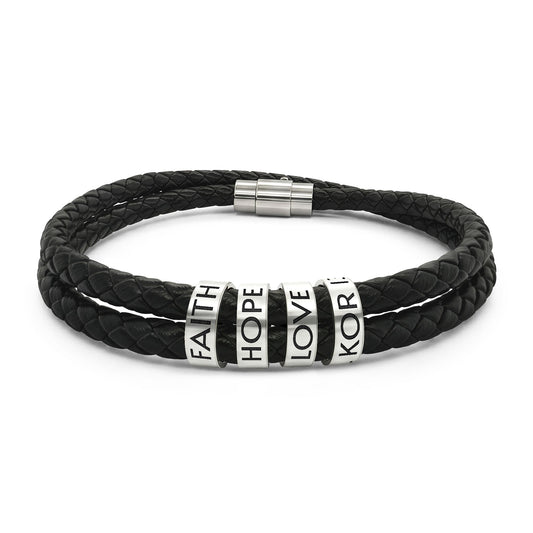 Lederarmband „Glaube • Hoffnung • Liebe“