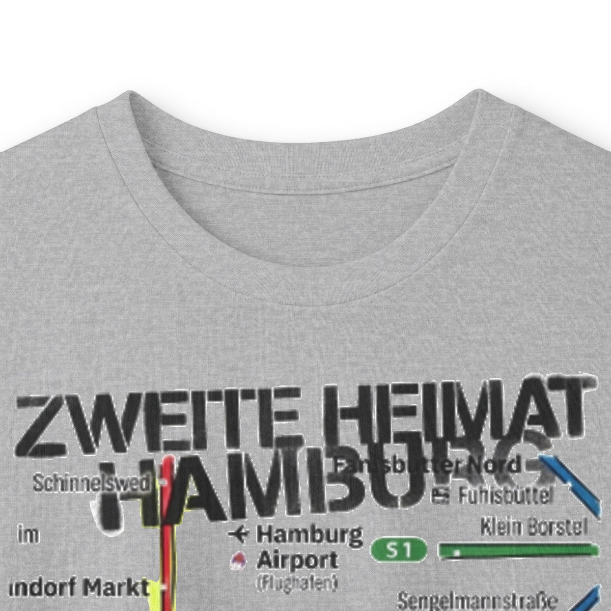 Hamburg Metro Map Tee – „Zweite Heimat Hamburg“