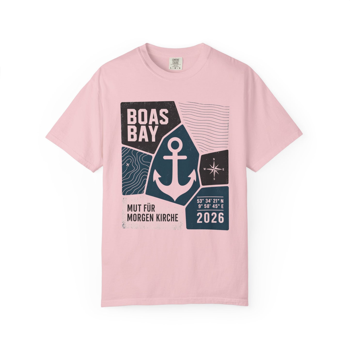 BoasBay T-Shirt „Mut für Morgen“ – Maritimes Anker Design