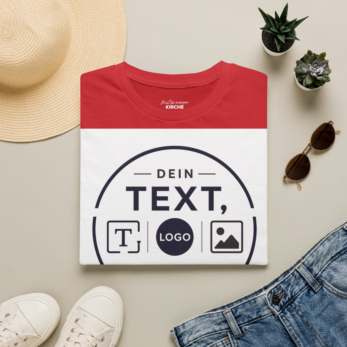 Custom Text & Logo T-Shirt