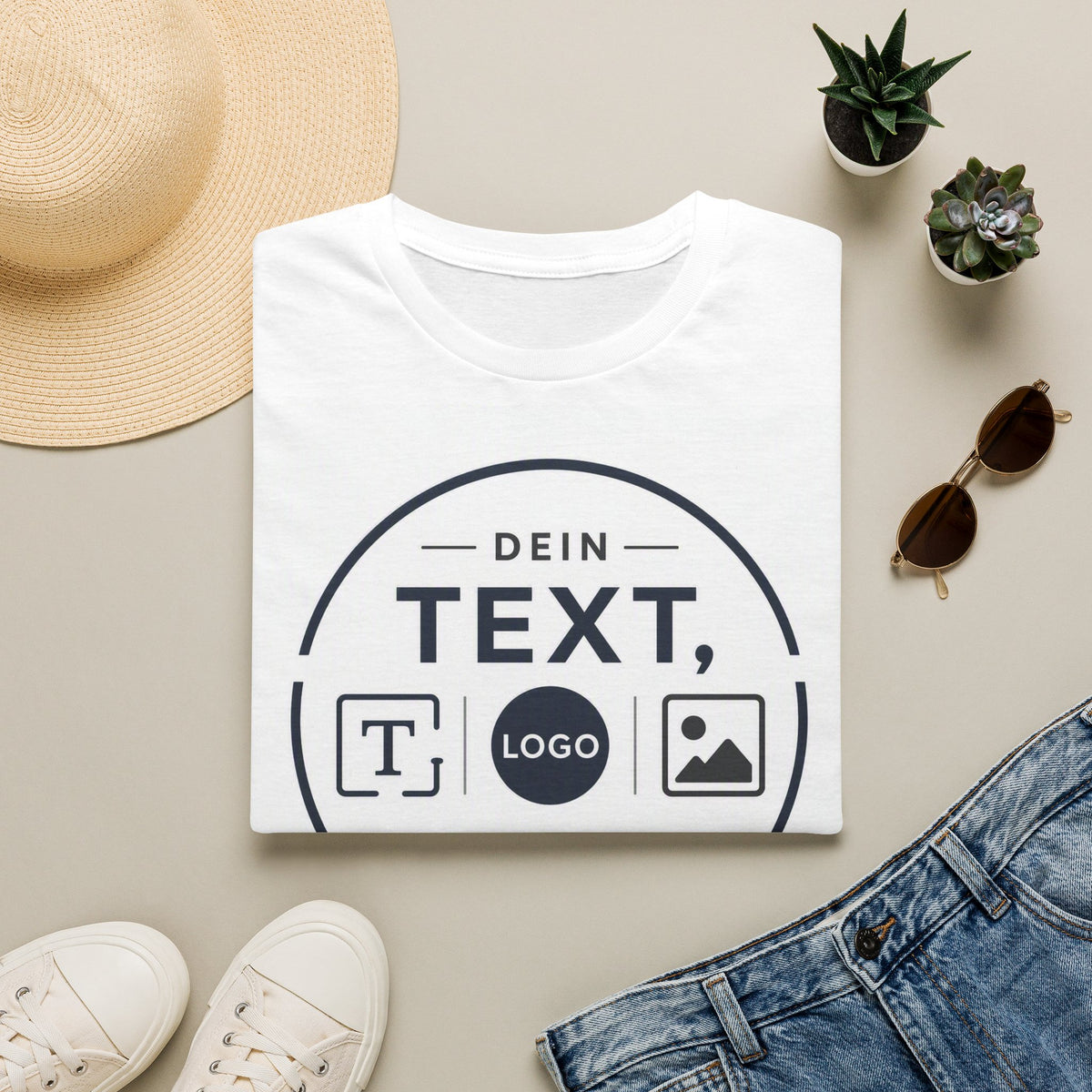 Custom Text & Logo T-Shirt