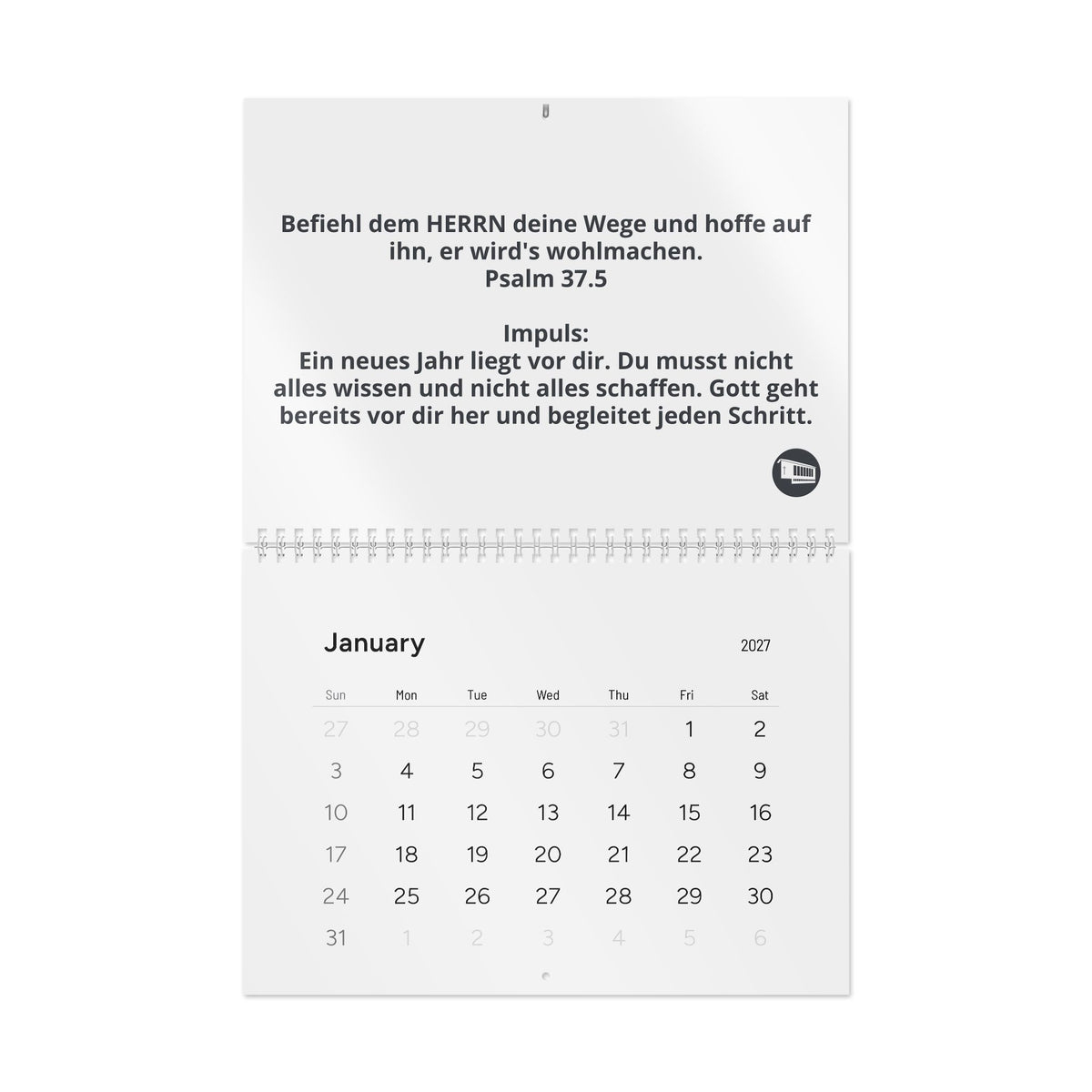 GrindelWandkalender 2027 – Mit Gottes Wort durch das Jahr.