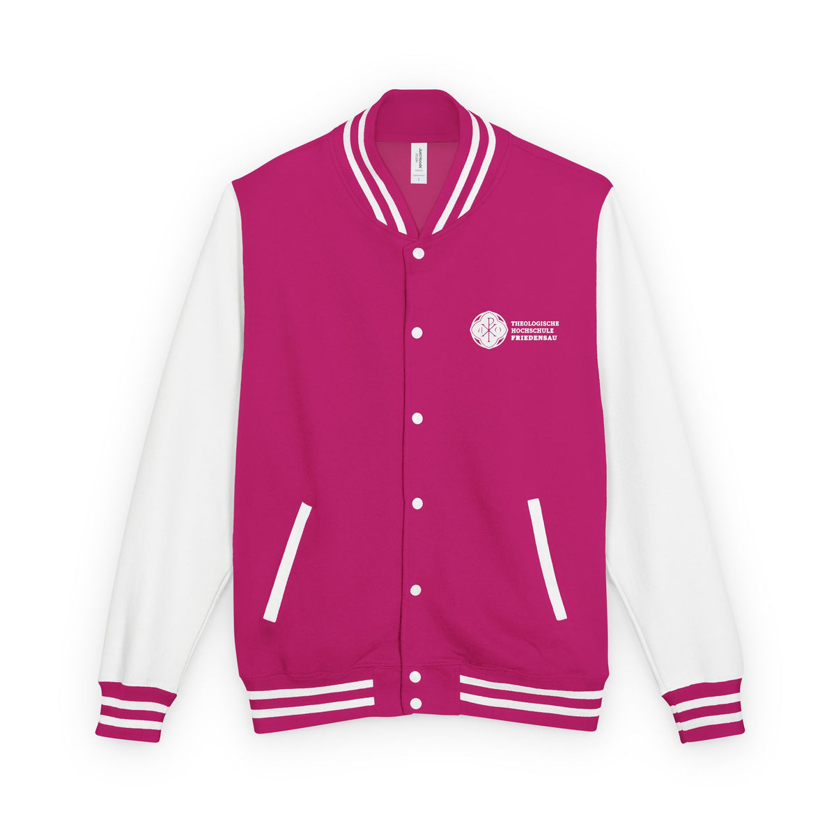 Letterman Jacket - Pink White Retro Varsity Style