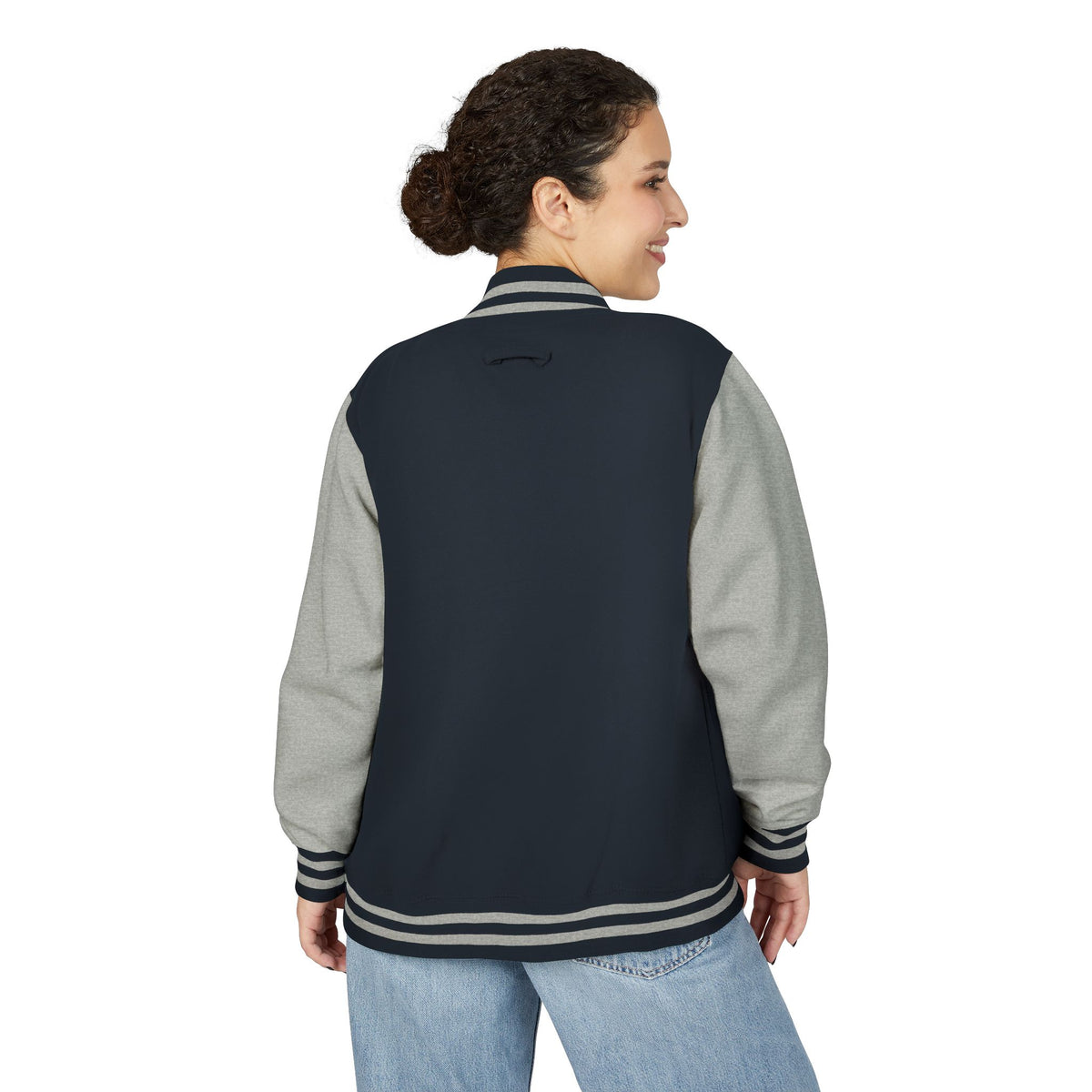 Letterman Jacket - Pink White Retro Varsity Style