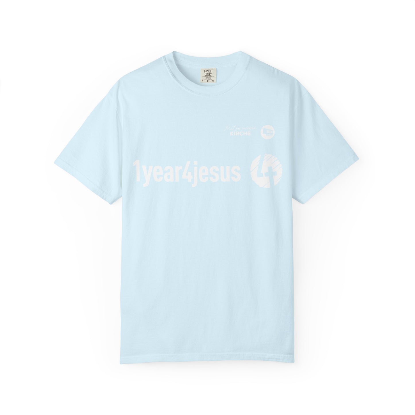 1year4jesus T-Shirt — Christian Faith Graphic Tee (Olive)
