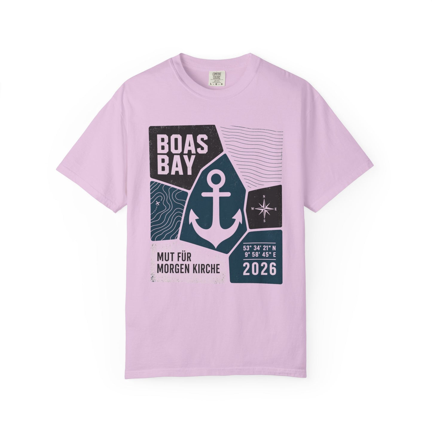 BoasBay T-Shirt „Mut für Morgen“ – Maritimes Anker Design
