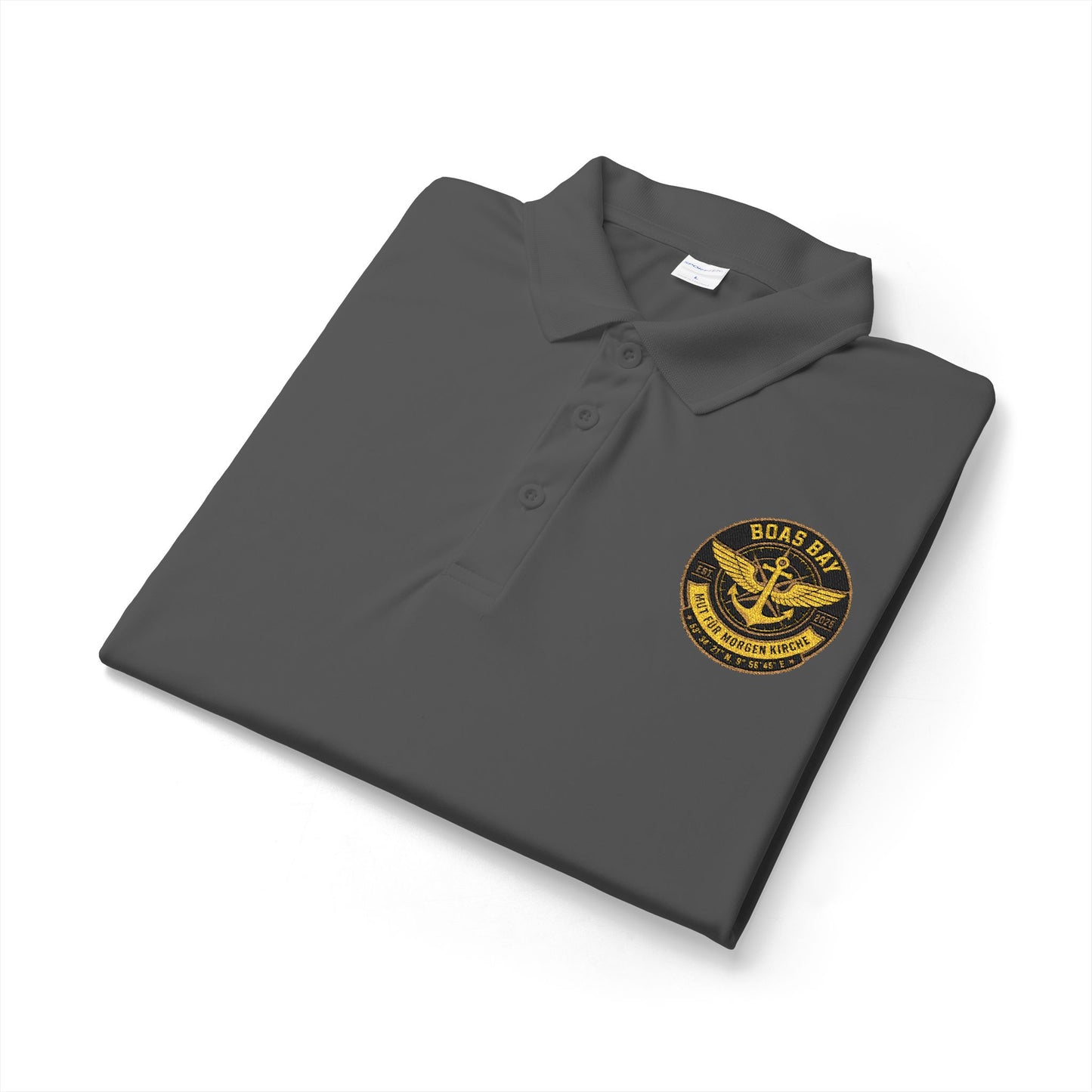 BoasBay Gold Crest Polo – Für alle, die Stil mit an Bord nehmen