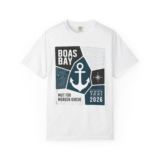 BoasBay T-Shirt „Mut für Morgen“ – Maritimes Anker Design