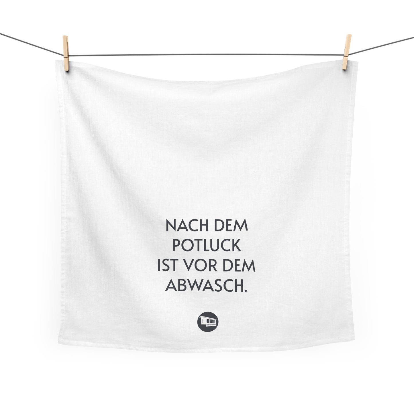 Grindel-Geschirrtuch - „Nach dem Potluck ist vor dem Abwasch.“