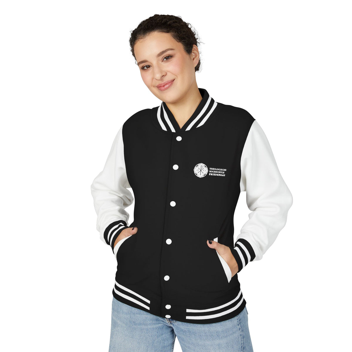 Letterman Jacket - Pink White Retro Varsity Style