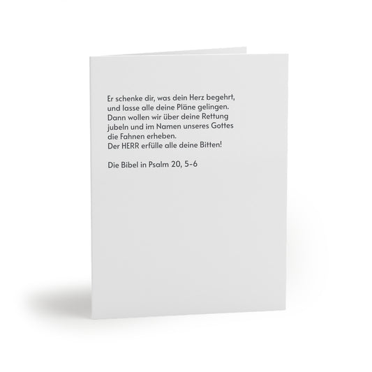 Grindel Grußkarte „Psalm 20,5–6“