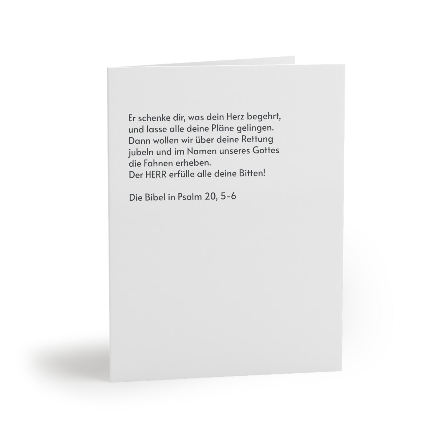 Grindel Grußkarte „Psalm 20,5–6“
