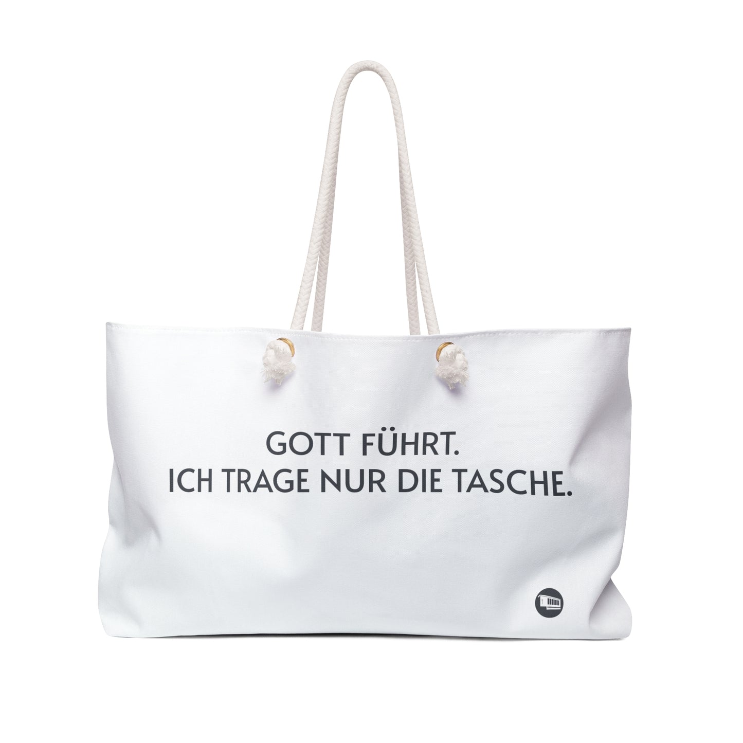 Grindel Weekender Bag — „Gott führt. Ich trage nur die Tasche.“